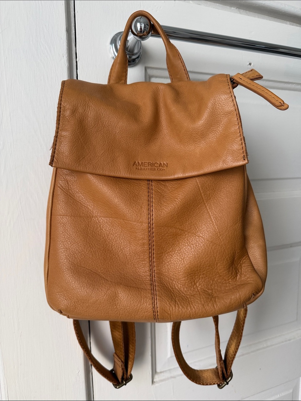American leather co Tan Leather Backpack